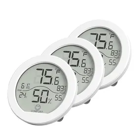 Meilleurs prix pour Thermomètre Intérieur Hygromètre LCD Lot 3 - Capteur Température/Humidité - Maison Bureau Blanc