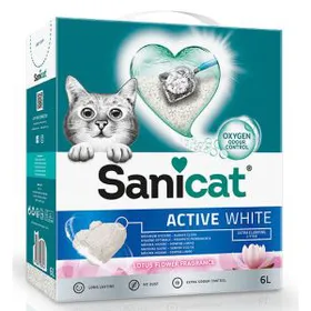 Comparer les prix de Litière Sanicat Active White us Flower - pour chat