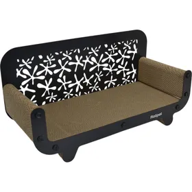 Comparer les prix de Griffoir canapé carton MDF - 2 couleurs - Brun-59x30x25cm