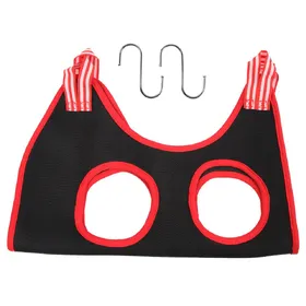 Meilleurs prix pour Hamac de toilettage pour chien et chat, sac de bain fixe pour la coupe des ongles, anti-rayures, sac de retenue pour coupe de chat, beauté pour chat, fournitures suspendues pour animaux de compagnie noir/rouge