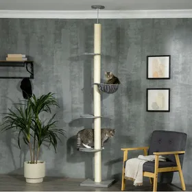 Comparer les prix de Arbre à chat plafond réglable 230-250 cm gris