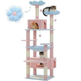 Comparer les prix de Arbre à Chat Géant 184 cm avec Griffoir et Condo Bleu L