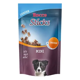 Comparer les prix de Rocco Sticks Mini pour chien - Junior : poulet 70 g