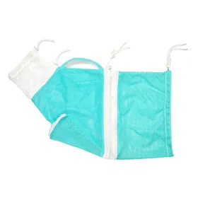 Meilleurs prix pour Sac de Bain pour Chat Respirant Réglable Sac de Toilettage en Maille pour Douche de Chat avec Poignée pour le Bain blue