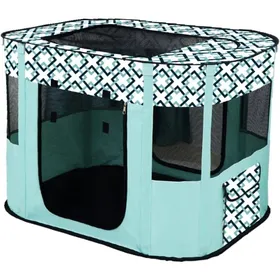 Meilleurs prix pour Niche portable chien enclos pliable parc jeu rectangulaire tente fermée