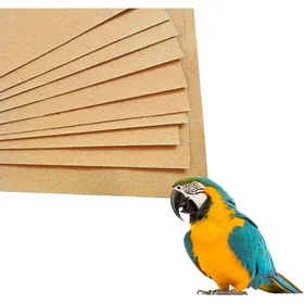 Meilleurs prix pour Papier sablé pour cage à oiseaux - Lot de 20 43 x 28 cm sable marin naturel au calcium - Fond pour perruches et perroquets