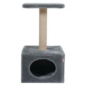 Meilleurs prix pour Zolux Arbre À Griffer Solo Pour Chat Gris Avec Grotte 50X30 Cm
