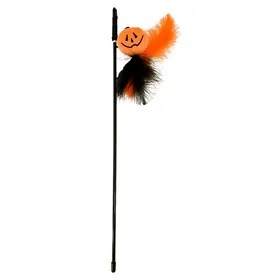 Comparer les prix de CROCI-Croci Jouet Chat Canne À Pêche Citrouille Orange - 40 cm