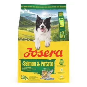 Comparer les prix de 3kg Josera Adult saumon et pomme de terre croquettes pour chien