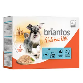 Comparer les prix de Saumon Delicious Paté Briantos nourriture humide pour chien