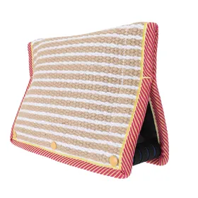 Meilleurs prix pour Cale de Morsure pour Chien Jute Multifonctionnelle Poignées Solides Portable Coussin de Morsure pour Chien pour Entraînement Mastication beige